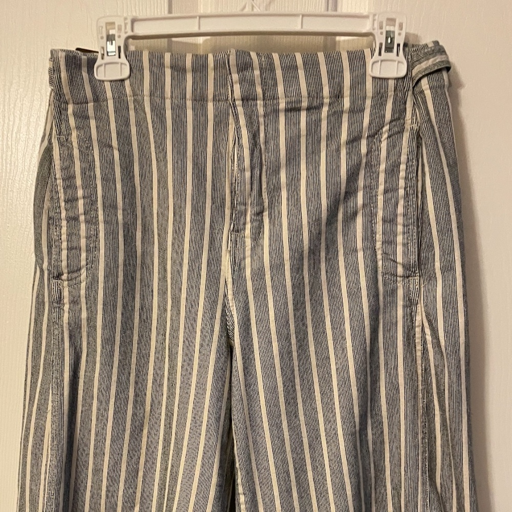 Pilcro Wide Leg Striped Jeans